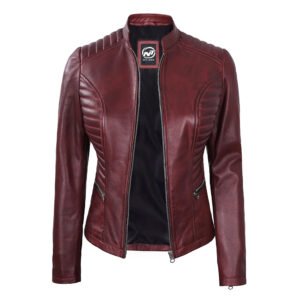 Women s Cafe Racer Leather Jacket