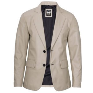 Men's Premium Leather Blazer Coat