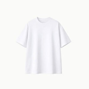 White Relaxed-Fit Premium Cotton T-Shirt