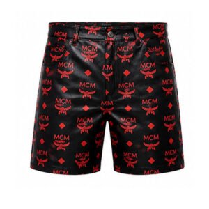 Premium MCM Printed Leather Shorts