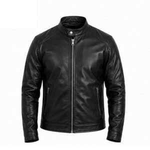 Men's Genuine Leather Biker Jacket